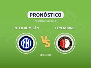 Imagen destacada pronóstico de apuestas entre el Inter de Milán y el Feyenoord de Octavos de Champions League