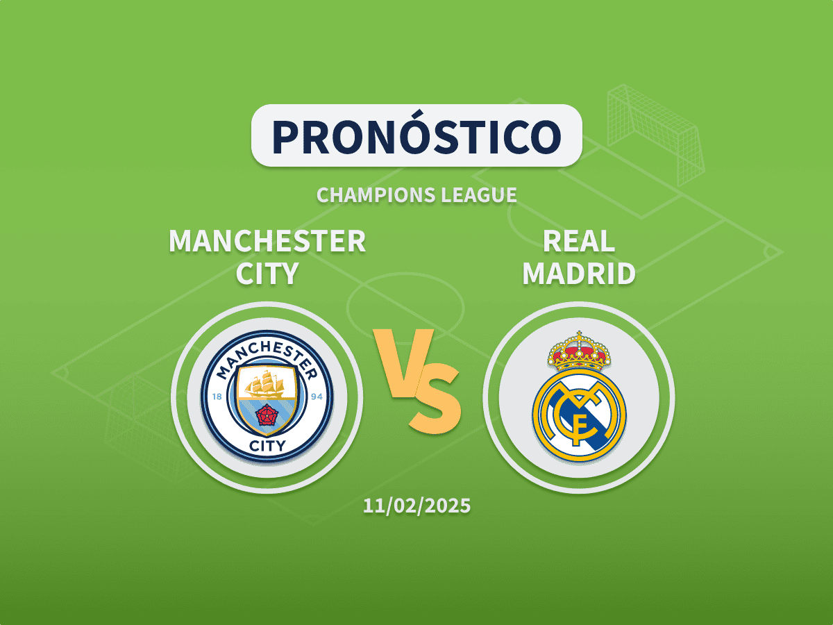 Imagen destacada pronóstico de apuestas al Manchester City vs Real Madrid del playoff eliminatorio de Champions League 2024-2025