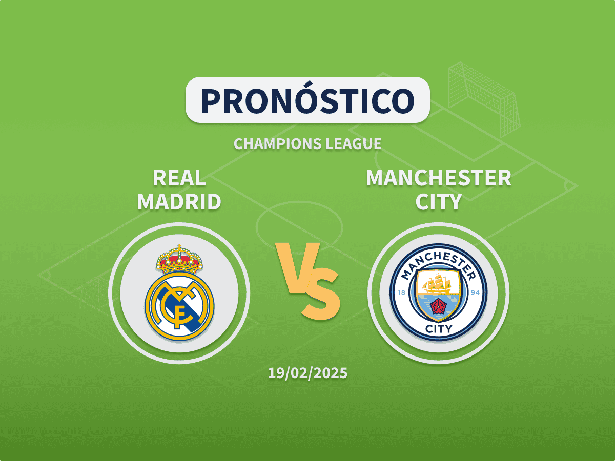 Imagen destacada pronóstico de apuestas al Real Madrid vs Manchester City del playoff eliminatorio de Champions League 2024-2025