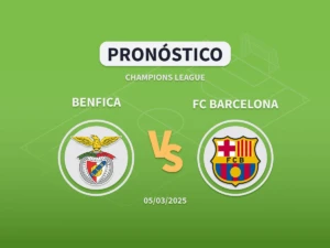Imagen destacada pronóstico de apuestas entre el Benfica y el FC Barcelona de ida de Octavos de Champions League