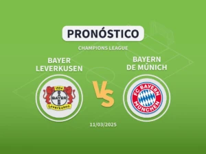 Imagen destacada pronóstico de apuestas entre el Bayer Leverkusen y el Bayern de Múnich de Octavos de Champions League