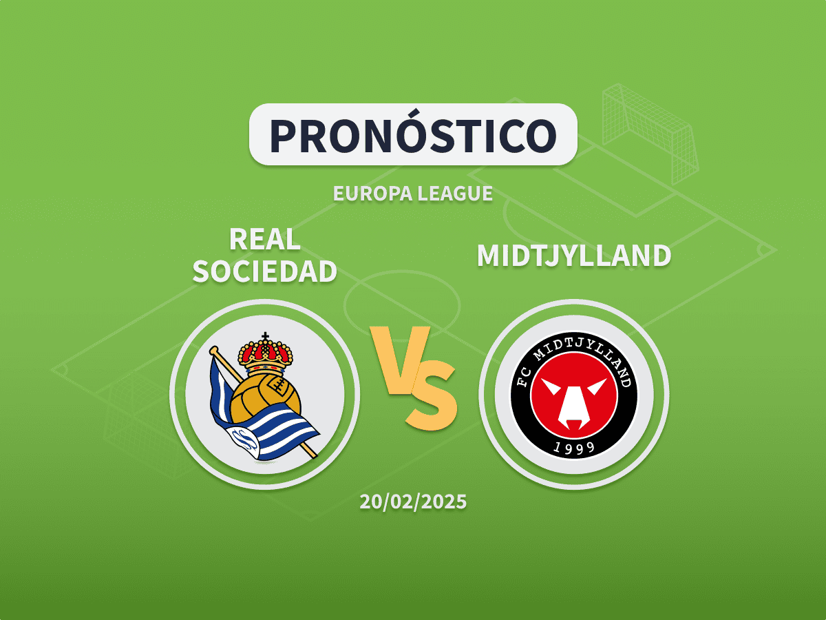 Imagen destacada pronóstico de apuestas a la Real Sociedad vs Midtjylland de Europa League 2024-2025