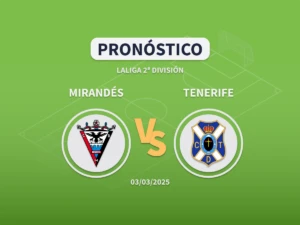 Imagen destacada pronóstico de apuestas entre el Mirandés y el Tenerife de LaLiga Hypermotion - Segunda División