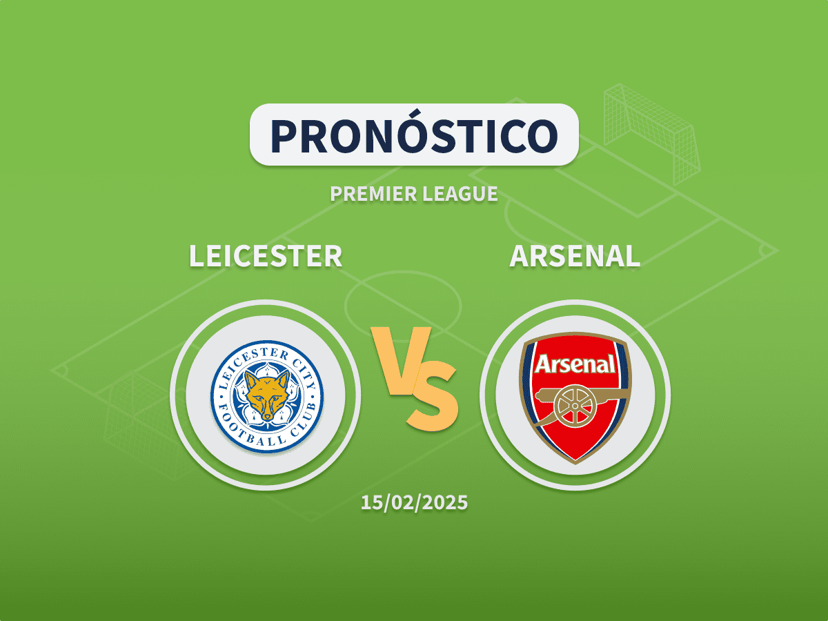 Imagen destacada pronóstico de apuestas al partido entre el Leicester y el Arsenal