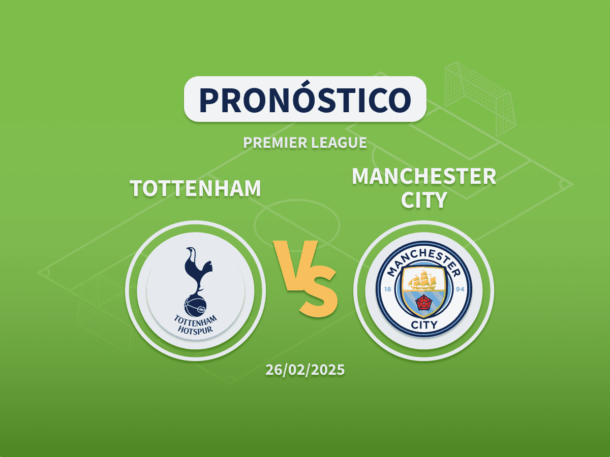 Imagen destacada pronóstico de apuestas entre el Tottenham y el Manchester City de Premier League