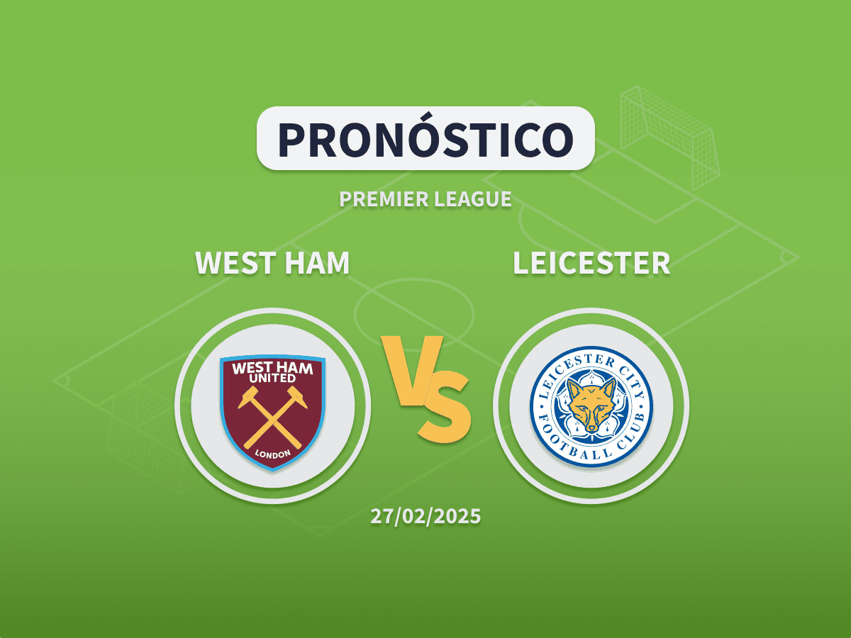 Imagen destacada pronóstico de apuestas entre el West Ham y el Leicester de Premier League