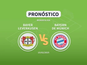 Imagen destacada pronóstico de apuestas al partido entre el Bayer Leverkusen y el Bayern de Múnich