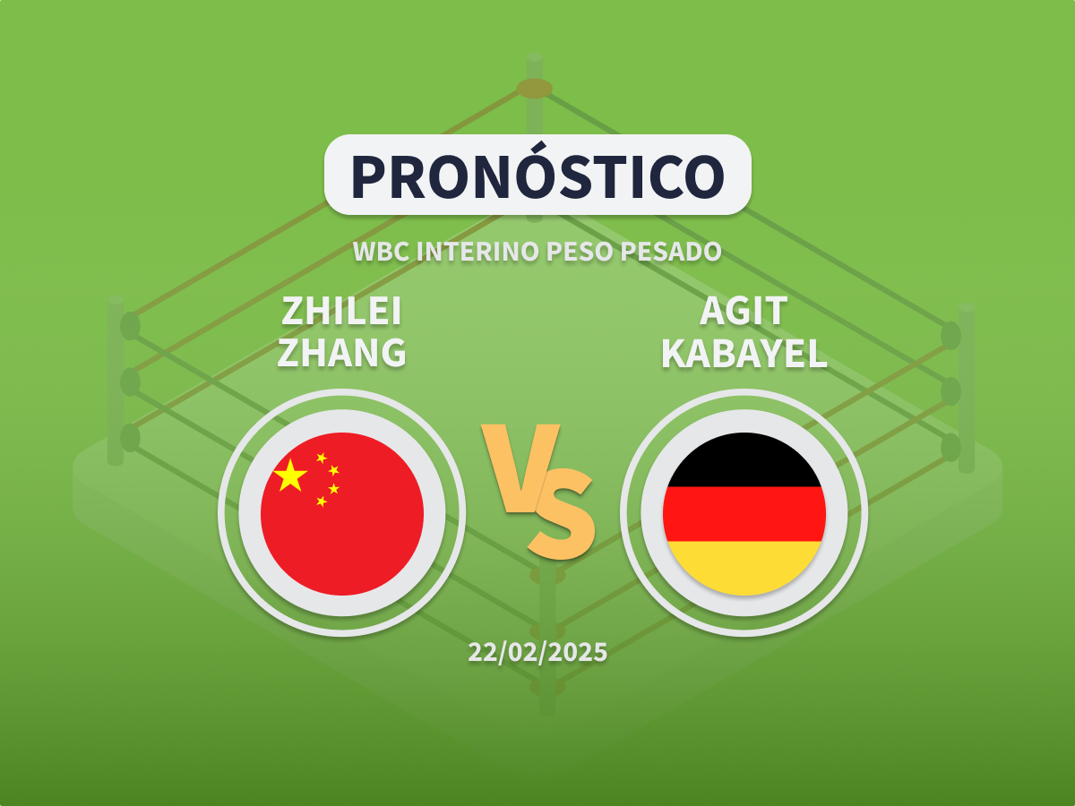 Imagen destacada del pronóstico de apuestas al combate entre Zhilei Zhang y Agit Kabayel
