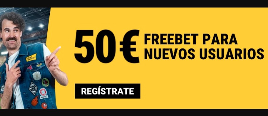 Imagen del bono de 50 € de freebet de bienvenida en apuestas en Interwetten para nuevos jugadores en España