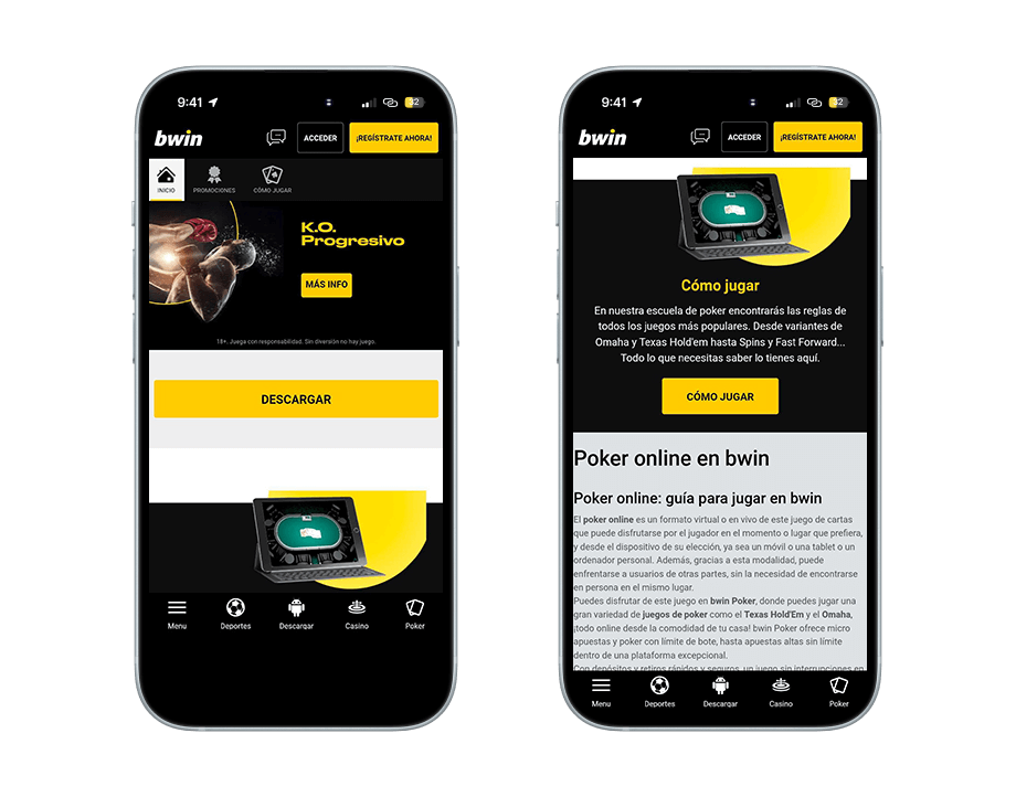bwin poker vista previa movil 1