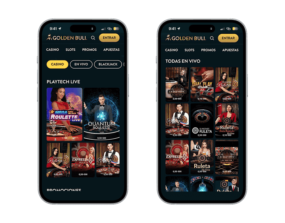 golden bull casino vista previa movil 1