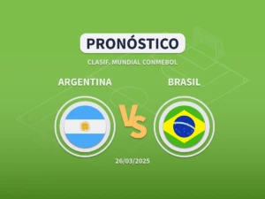 Imagen destacada pronóstico de apuestas entre Argentina y Brasil de la Clasificación al Mundial 2026 de la CONMEBOL