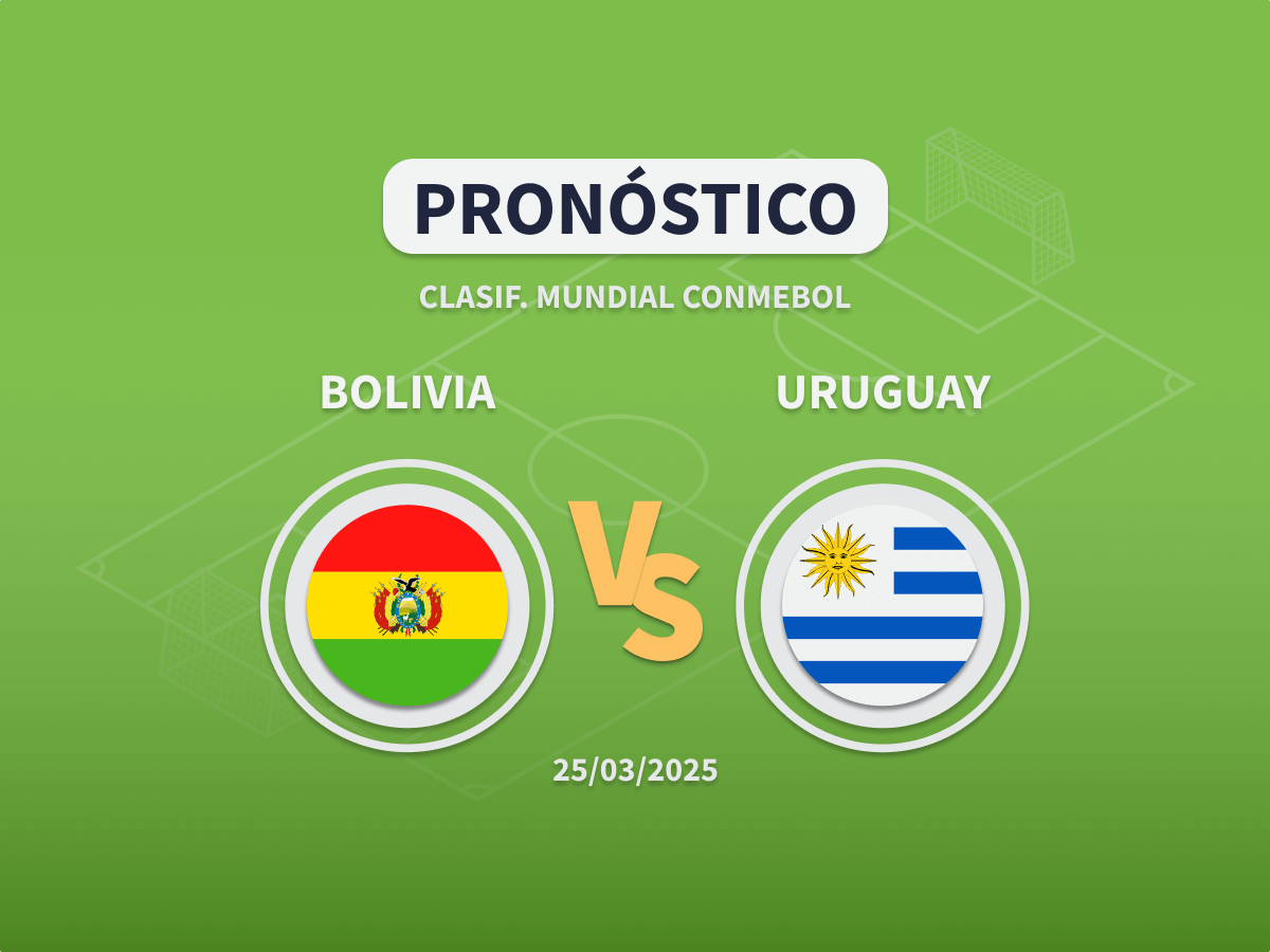 Imagen destacada pronóstico de apuestas entre Bolivia y Uruguay de la Clasificación al Mundial 2026 de la CONMEBOL