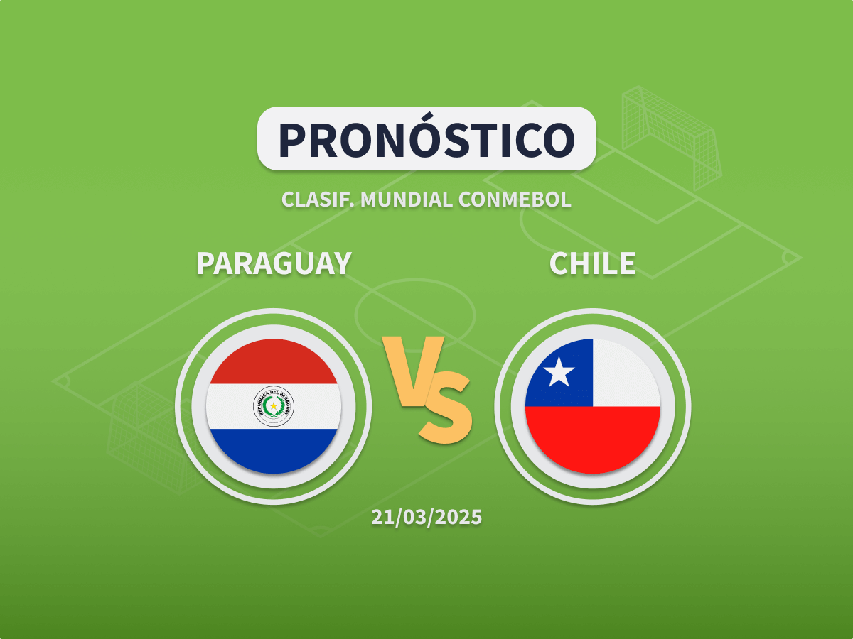 Imagen destacada pronóstico de apuestas entre Paraguay y Chile de la Clasificación al Mundial 2026 de la CONMEBOL