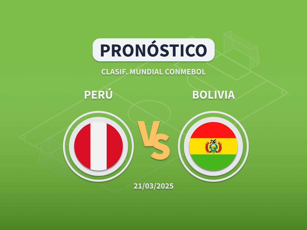 Imagen destacada pronóstico de apuestas entre Perú y Bolivia de la Clasificación al Mundial 2026 de la CONMEBOL