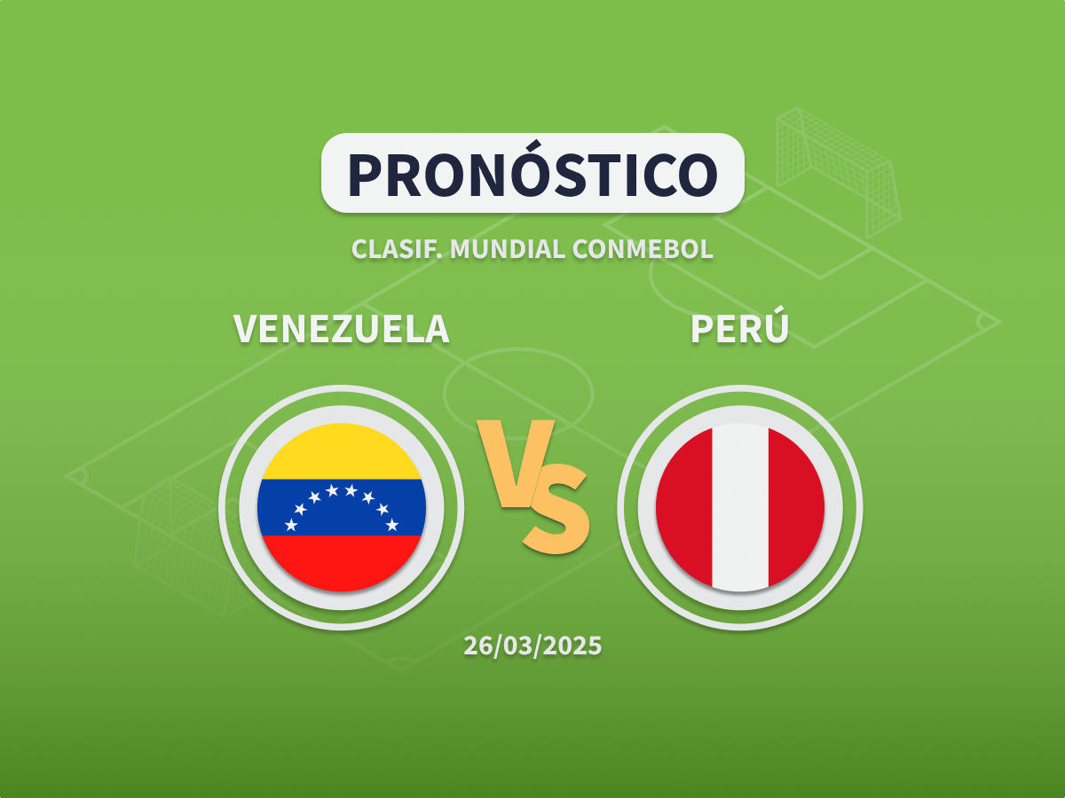 Imagen destacada pronóstico de apuestas entre Venezuela y Perú de la Clasificación al Mundial 2026 de la CONMEBOL