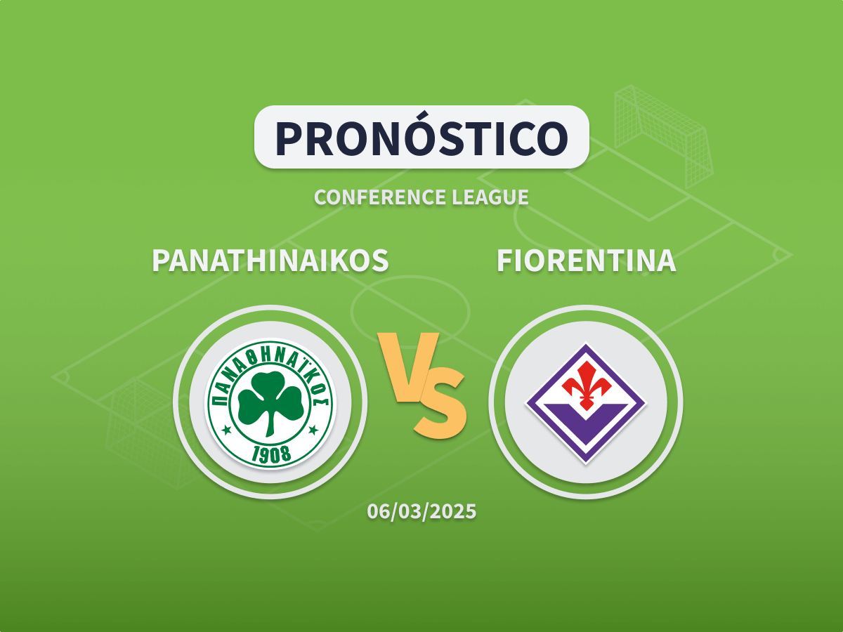 Imagen destacada pronóstico de apuestas entre el Panathinaikos y la Fiorentina de Octavos de Conference League