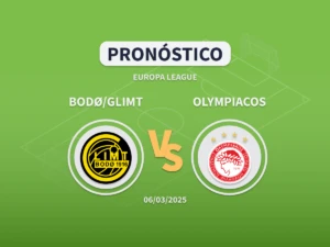 Imagen destacada pronóstico de apuestas entre el Bodo Glimt y el Olympiakos de Octavos de Europa League
