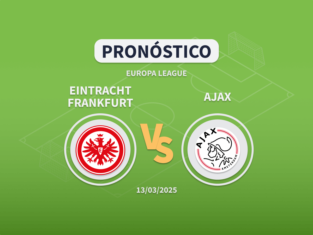 Imagen destacada pronóstico de apuestas entre el Eintracht de Frankfurt y el Ajax de Amsterdam de Octavos de Europa League
