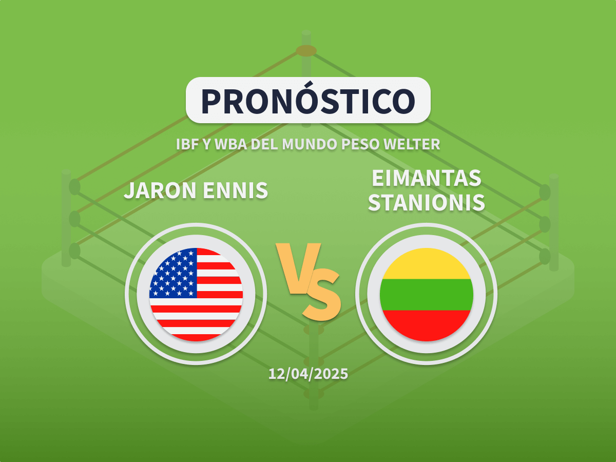 Imagen destacada pronóstico de apuestas de boxeo al combate entre Jaron Ennis vs Eimantas Stanionis