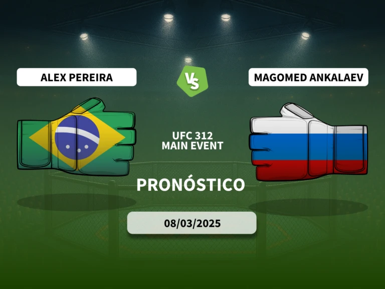 Pron&oacute;stico Alex Pereira vs Magomed Ankalaev