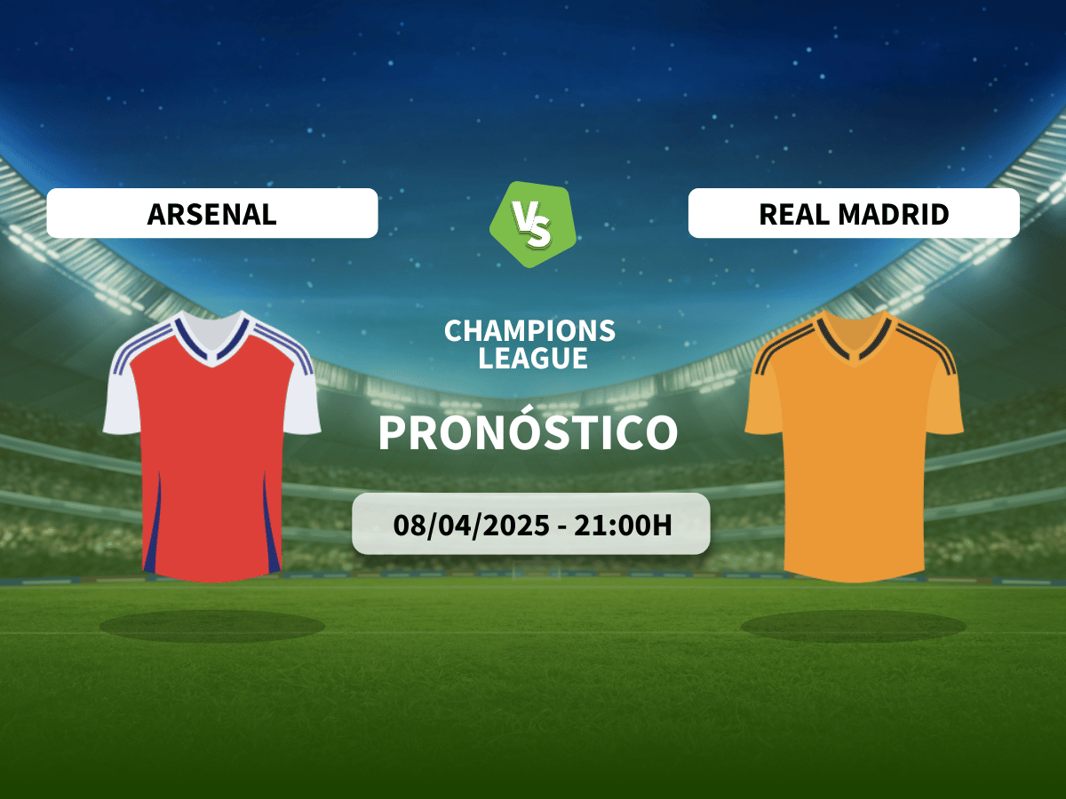 Pronóstico Arsenal vs Real Madrid (08/04/25)