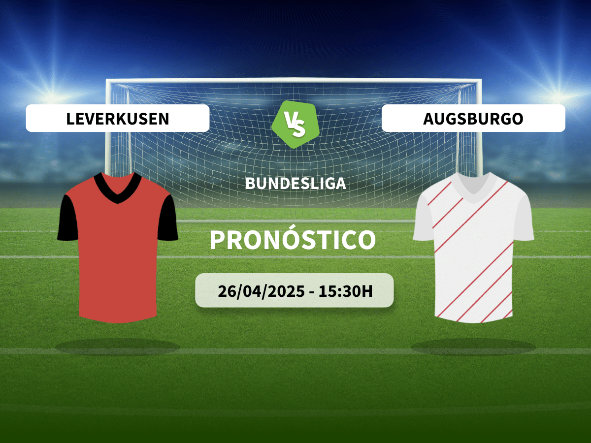 Pronóstico Leverkusen vs Augsburgo (26/04/2025)