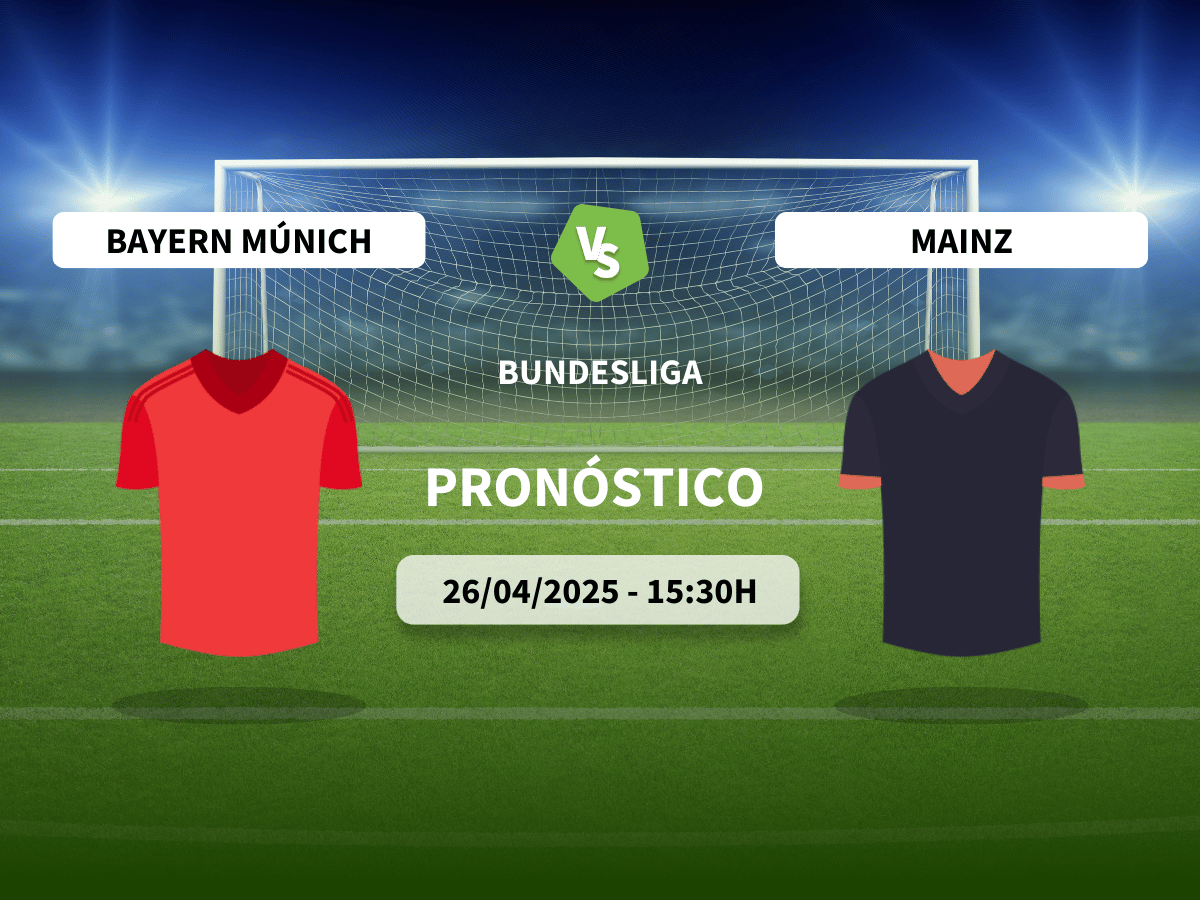 Pronóstico Bayern Munich vs Mainz (26/04/2025)