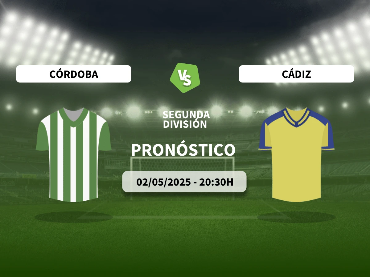 Pronóstico al Córdoba CF vs Cádiz CF (02/05/25) | LaLiga Hypermotion