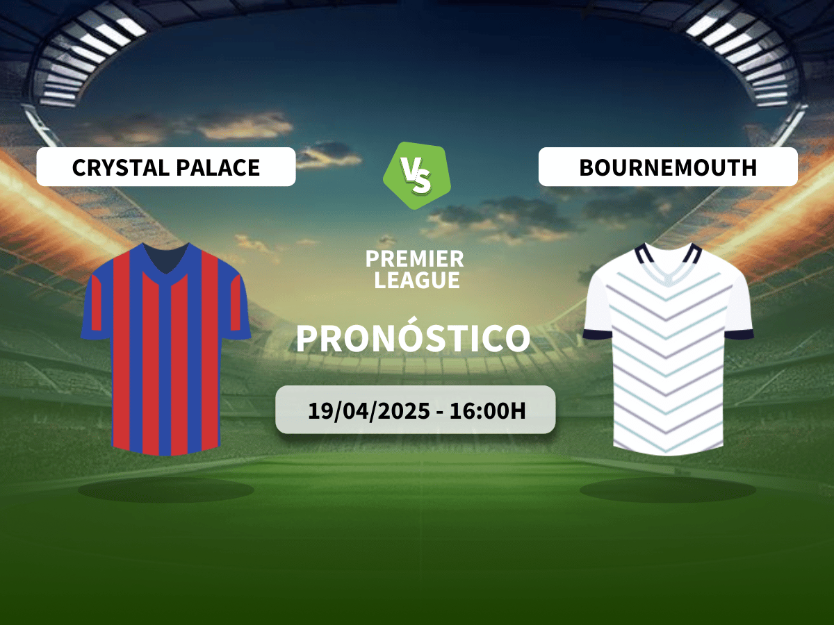Pronóstico Crystal Palace vs AFC Bournemouth (19/04/2025)