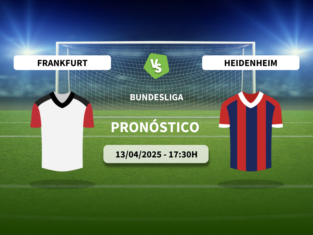 Pronóstico Eintracht Frankfurt vs Heidenheim (13/04/2025)