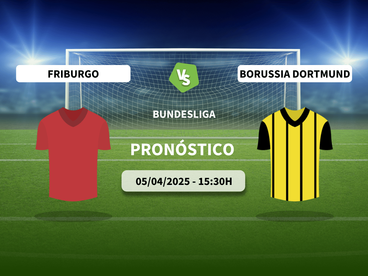 Pronóstico Friburgo vs Borussia Dortmund (05/04/25)