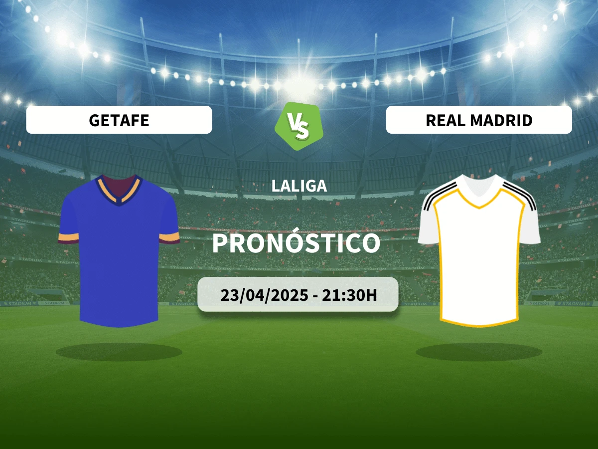 Pronóstico Getafe – Real Madrid (23/04/25) | LaLiga