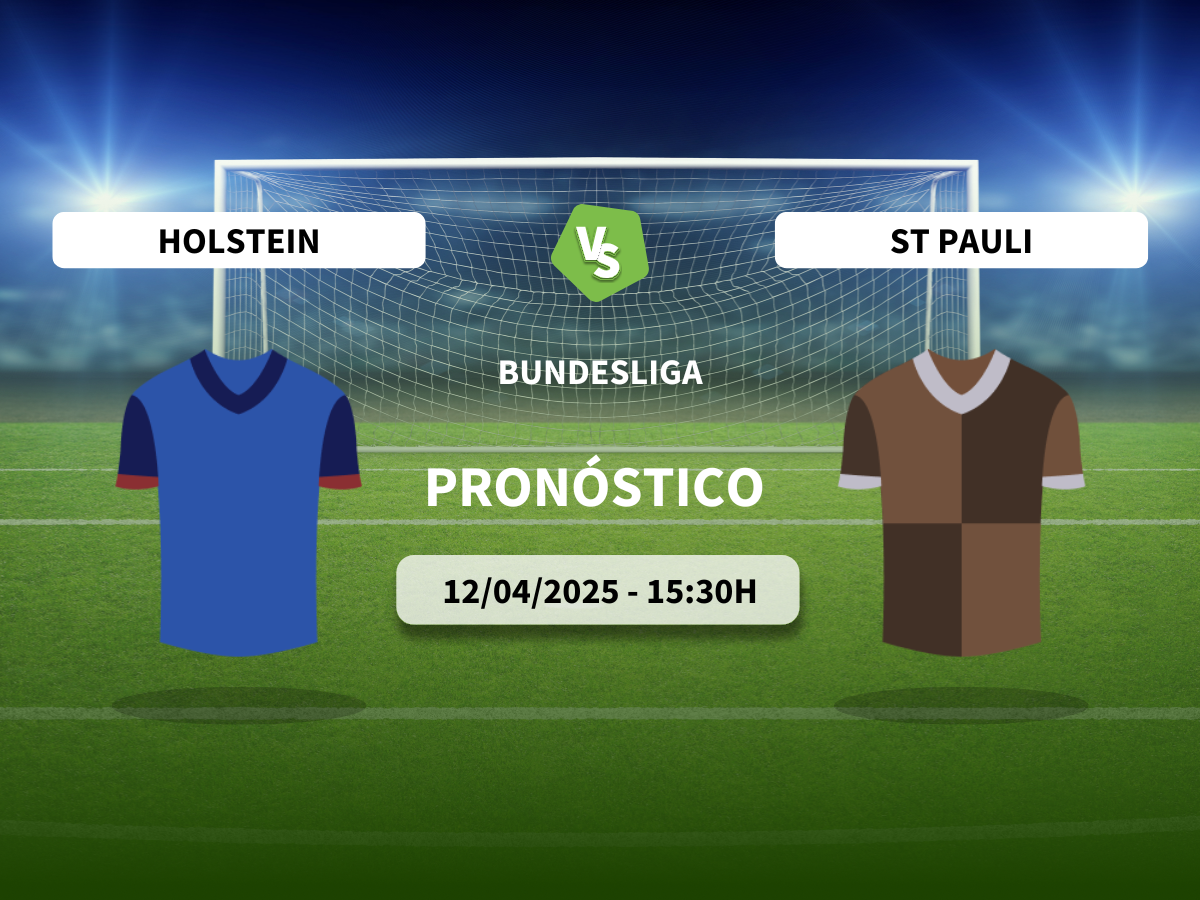 Pronóstico Holstein Kiel vs St. Pauli (12/04/2025)