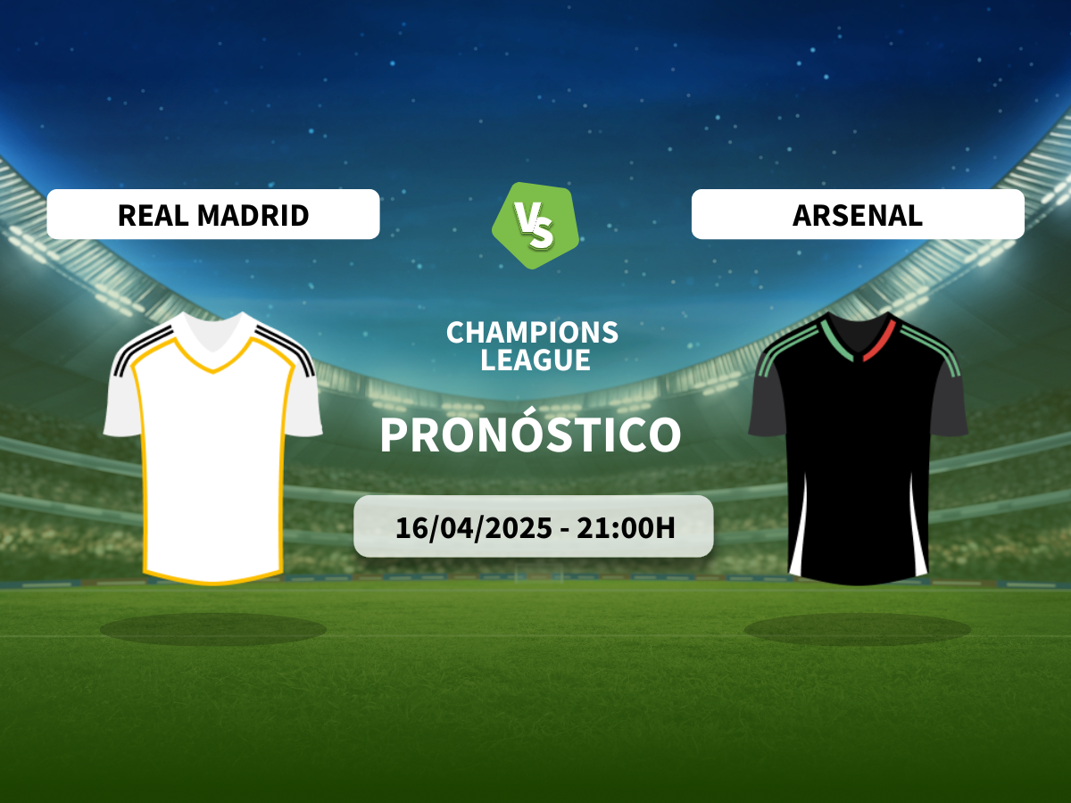 Pronóstico Real Madrid vs Arsenal (16/04/2025)