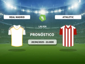 Pronóstico Real Madrid CF vs Athletic Club (20/04/2025)
