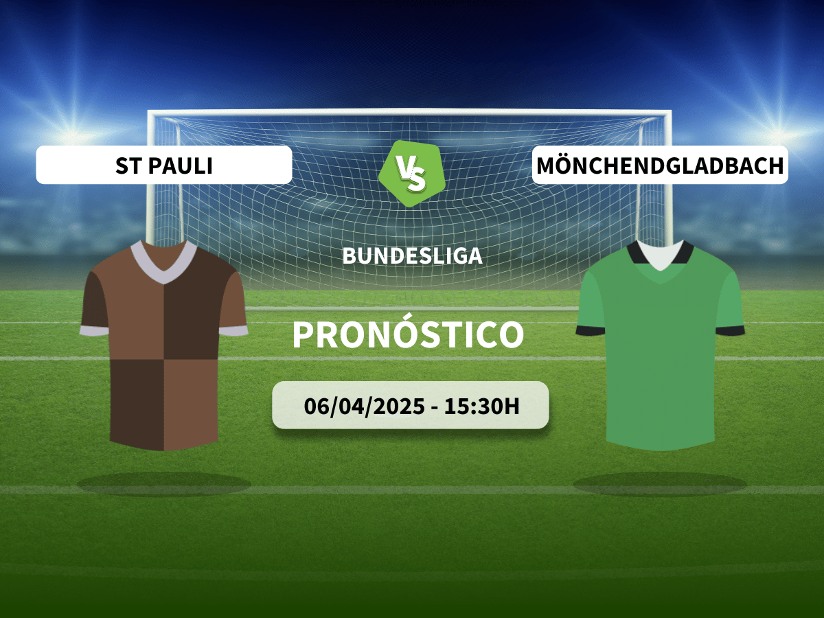 Pronóstico St. Pauli vs Borussia Mönchengladbach (06/04/25)
