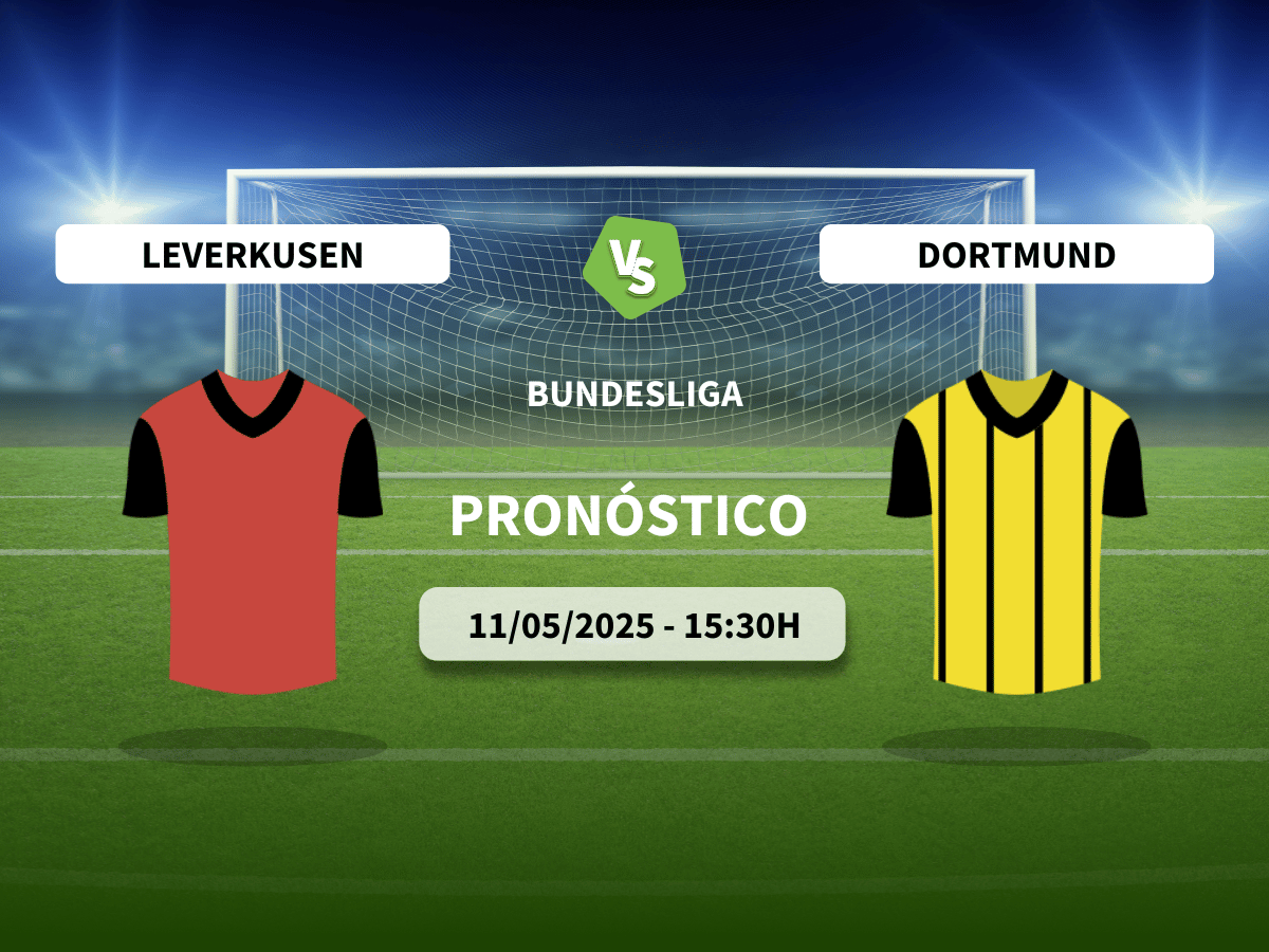 Pronóstico Bayer Leverkusen vs Borussia Dortmund (11/05/2025)