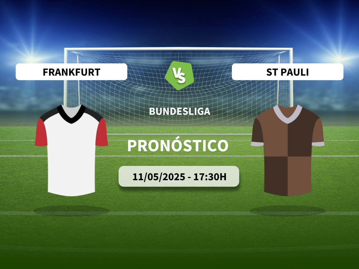 Pronóstico Eintracht Frankfurt vs St. Pauli (11/05/2025)