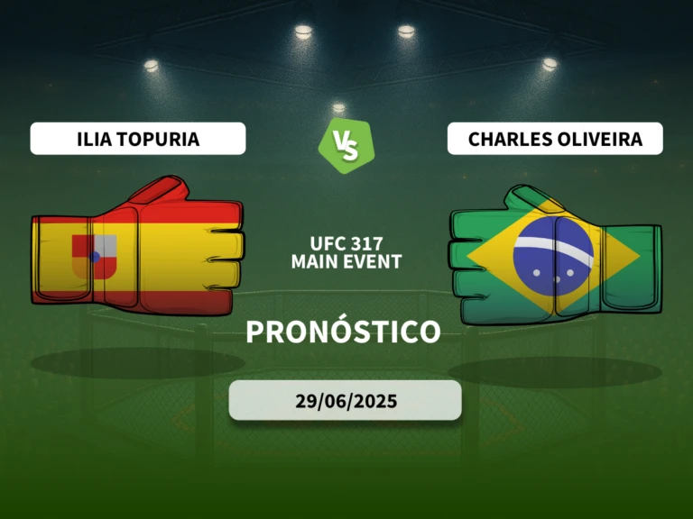 Pron&oacute;stico Ilia Topuria vs Charles Oliveira