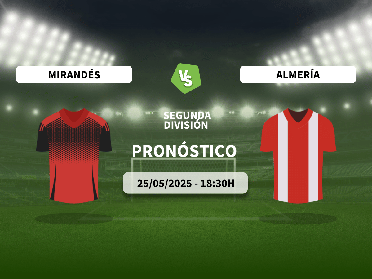 Pronóstico CD Mirandés vs UD Almería (25/05/2025)