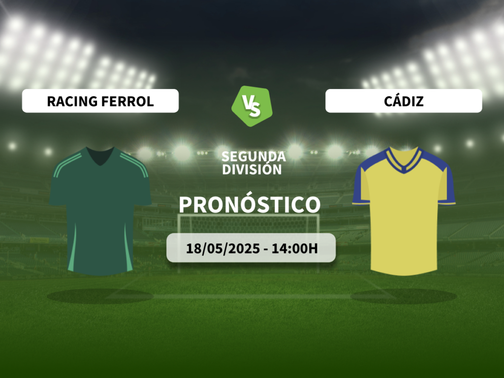 Pronóstico Racing de Ferrol vs Cádiz CF (18/05/2025)

