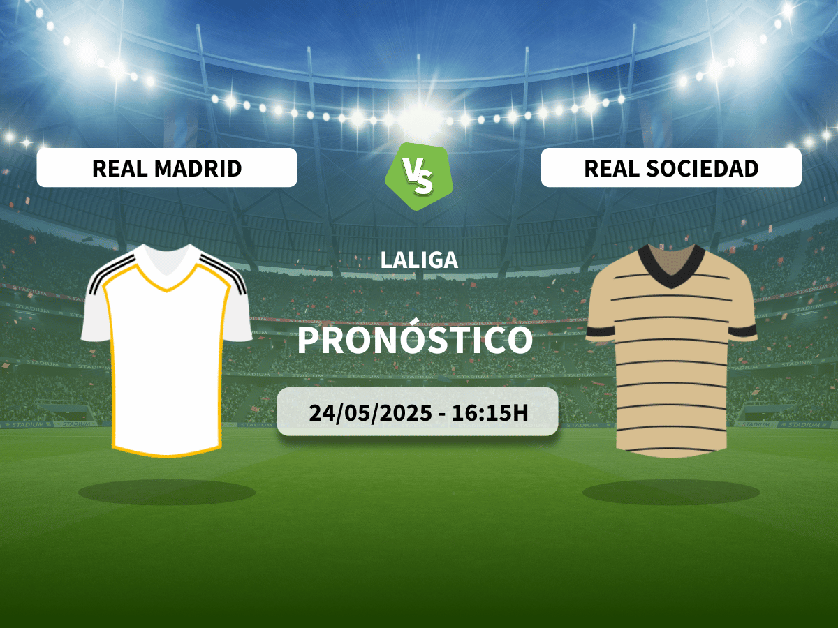 Pronóstico Real Madrid vs Real Sociedad (24/05/2025)