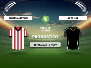 Pronóstico Southampton FC vs Arsenal FC (25/05/2025)