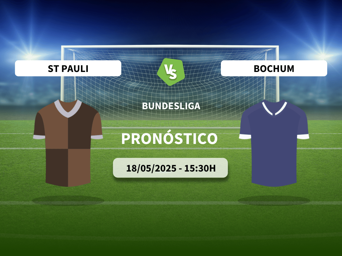Pronóstico St. Pauli vs Bochum (17/05/2025)
