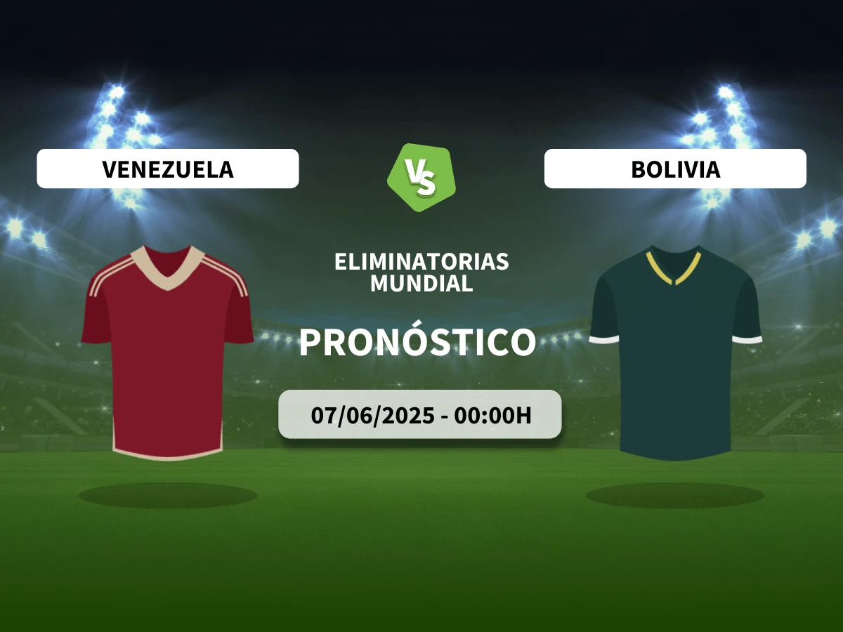 Pronóstico Venezuela – Bolivia (07/06/25) | Eliminatorias Sudamericanas (Mundial)