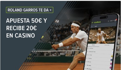 Bono de Apuestas Roland Garros Codere
