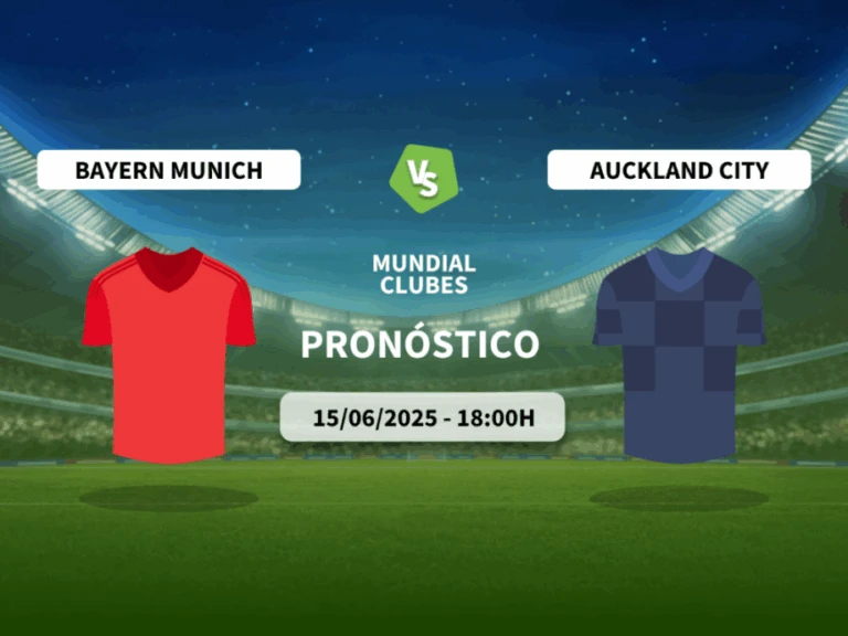 Pron&oacute;stico Bayern Munich vs Auckland City (15/06/2025)