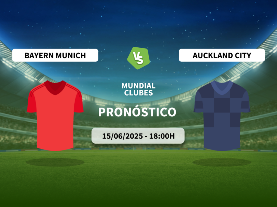 Pronóstico Bayern Munich vs Auckland City (15/06/2025)