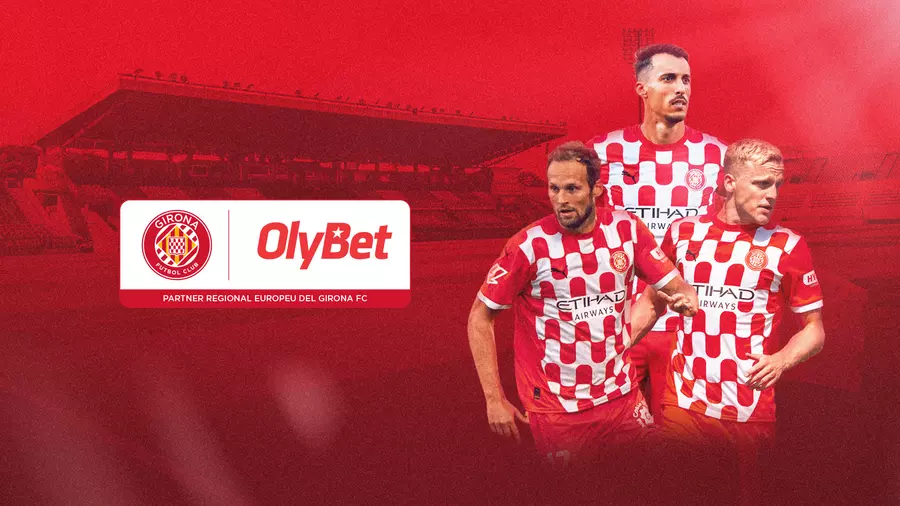 Imagen patrocinio de Olybet del Girona FC